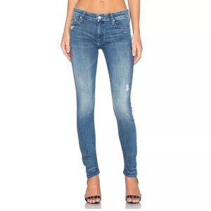 Mother The Looker Graffiti Girl Medium Wash Jeans Size 24 NWOT